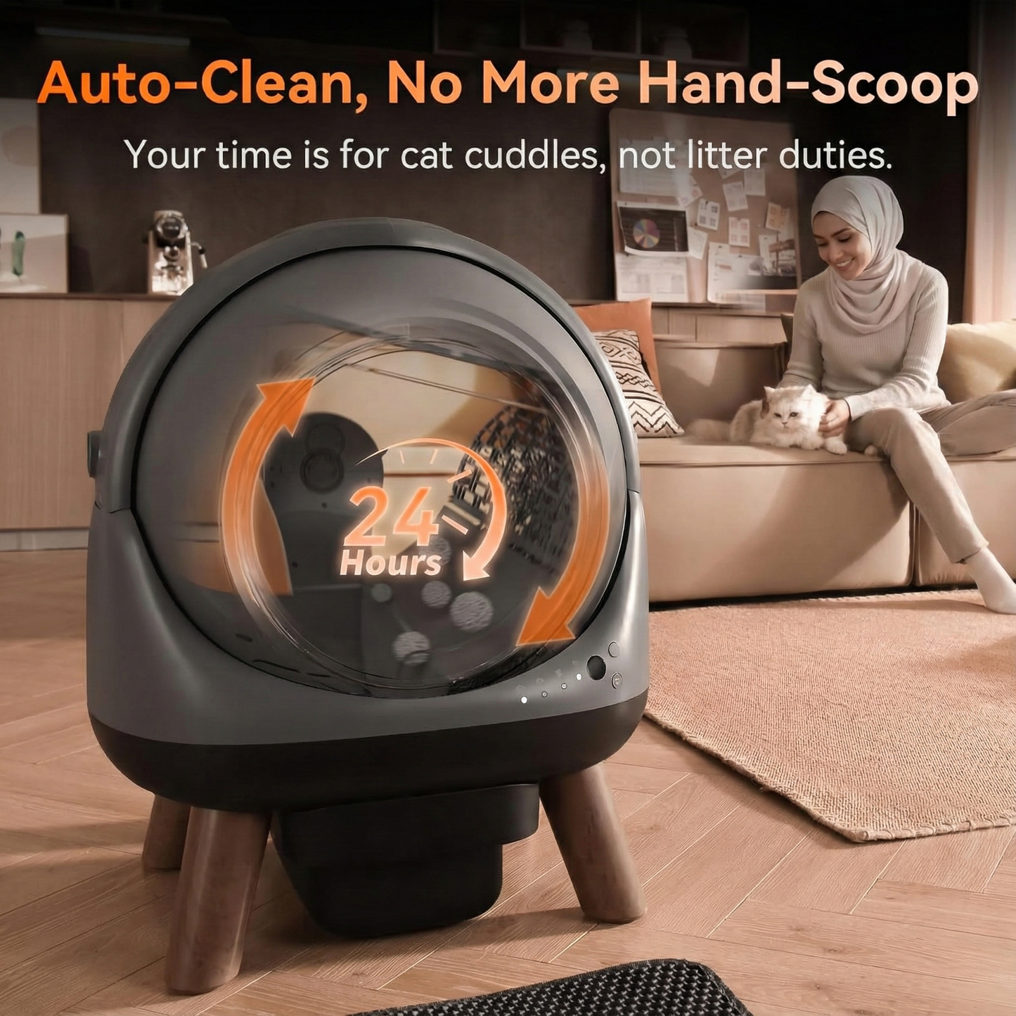 MADAR - Self cleaning litter box